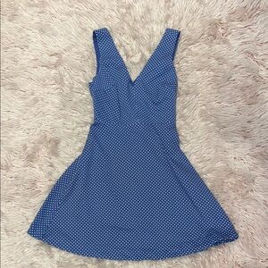 Victoria’s Secret Blue Polka Dot Fit & Flare Dress – Size 4